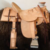 Full rough out working wade saddle with square skirts